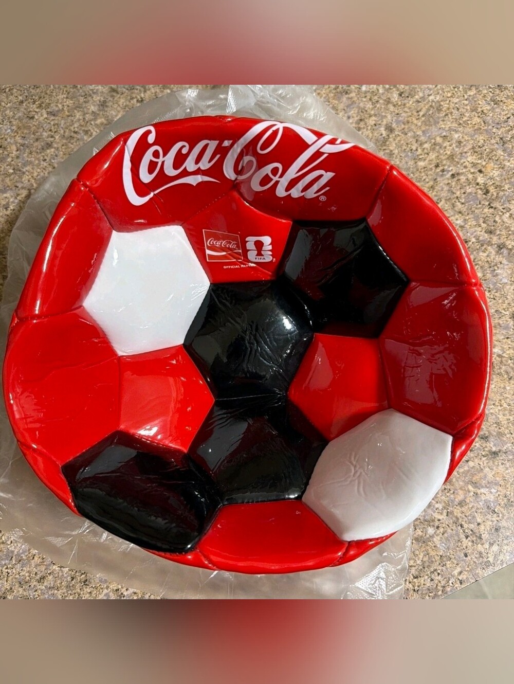 Coca-Cola FIFA World Cup 2026 Soccer Ball Red Black White